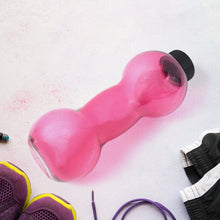 Unbreakable Plastic dumbbell Shape Water Bottle  (550 ml / 1 Pc)
