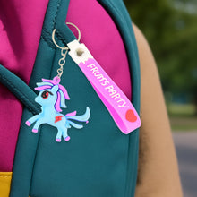 Cute Cartoon Unicorn Keychain with Silicone Strap (1 Pc / Mix design)