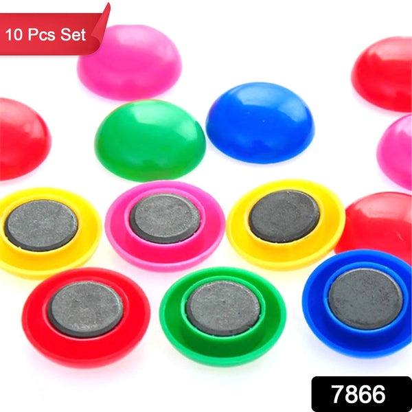 Durable Magnetic Button Set for Kids’ Experiments (10 Pc, Round Shape)